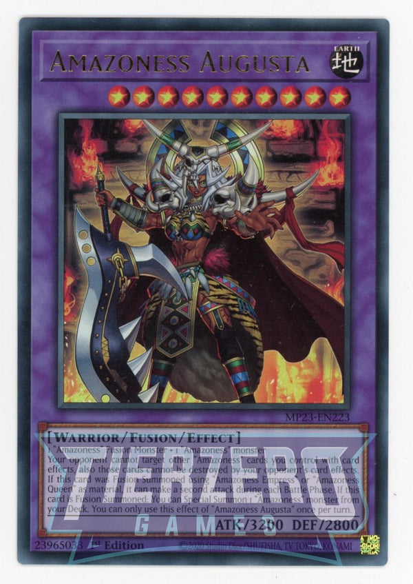MP23-EN223 - Amazoness Augusta - Ultra Rare - Effect Fusion Monster - 25th Anniversary Duelist Heroes Tin