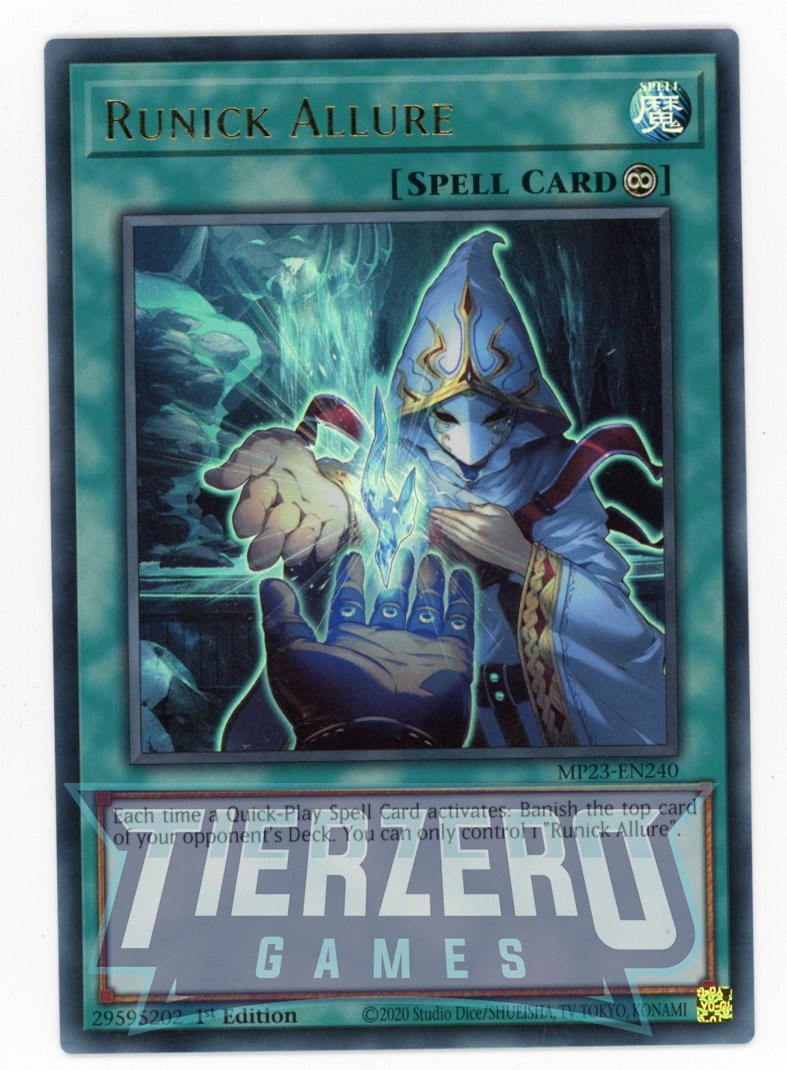 MP23-EN240 - Runick Allure - Ultra Rare - Continuous Spell - 25th Anniversary Duelist Heroes Tin