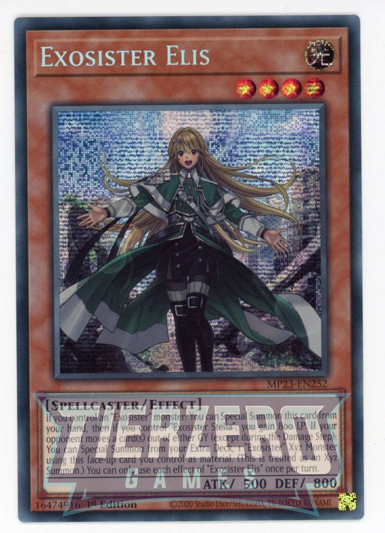 MP23-EN252 - Exosister Elis - Prismatic Secret Rare - Effect Monster - 25th Anniversary Duelist Heroes Tin