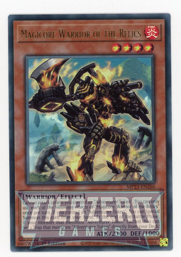 MP23-EN266 - Magicore Warrior of the Relics - Ultra Rare - 25th Anniversary Tin: Dueling Heroes Mega Pack
