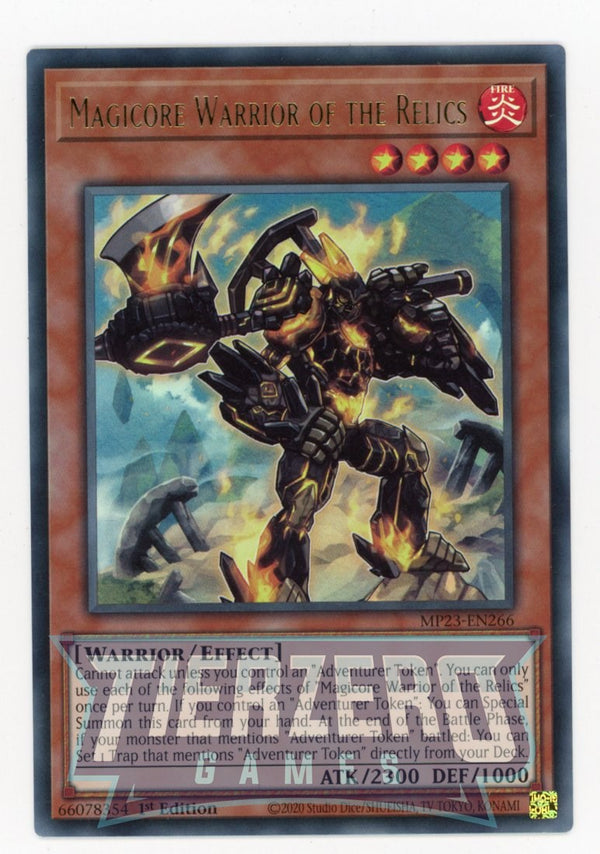 MP23-EN266 - Magicore Warrior of the Relics - Ultra Rare - Effect Monster - 25th Anniversary Duelist Heroes Tin