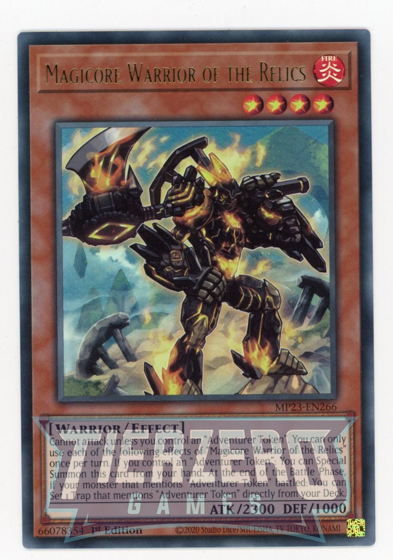 MP23-EN266 - Magicore Warrior of the Relics - Ultra Rare - Effect Monster - 25th Anniversary Duelist Heroes Tin