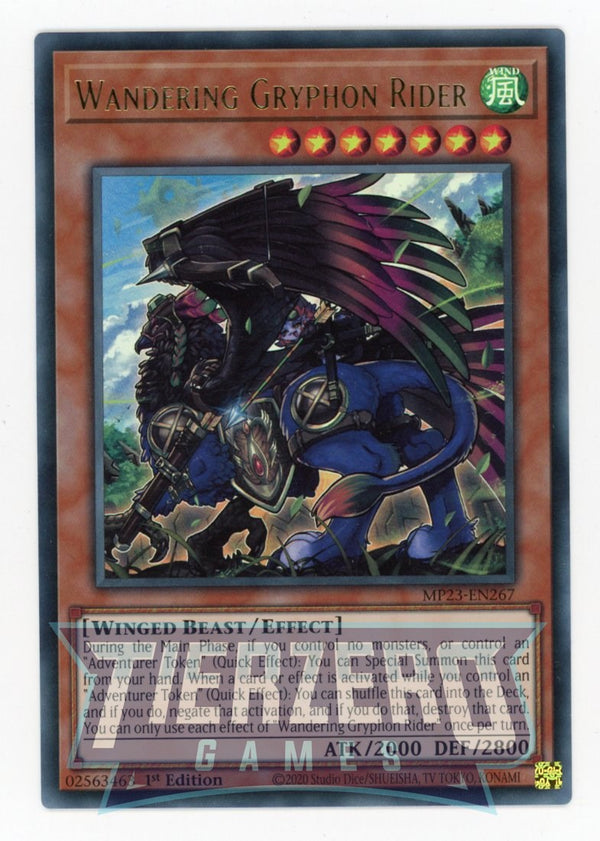 MP23-EN267 - Wandering Gryphon Rider - Ultra Rare - Effect Monster - 25th Anniversary Duelist Heroes Tin