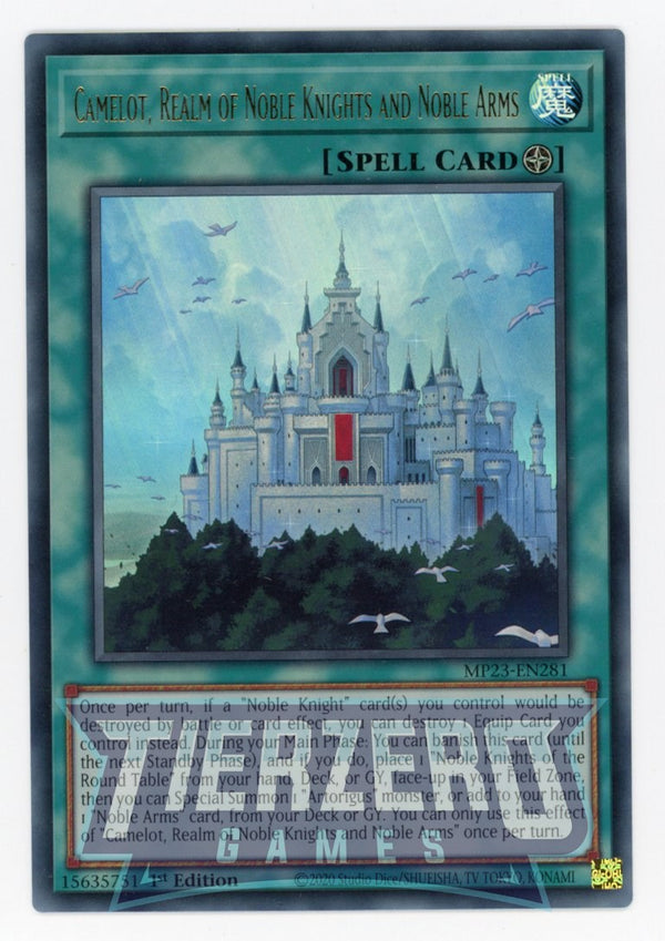 MP23-EN281 - Camelot, Realm of Noble Knights and Noble Arms - Ultra Rare - Field Spell - 25th Anniversary Duelist Heroes Tin