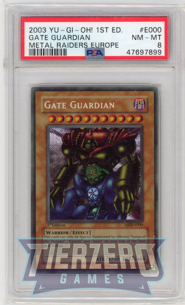 MRD-E000 - Gate Guardian - Secret Rare - PSA 8