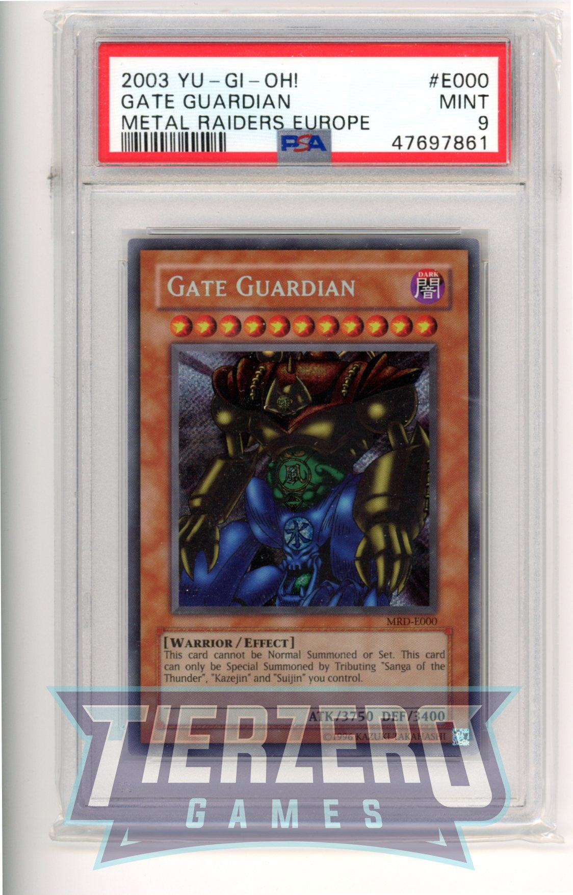 MRD-E000 - Gate Guardian - Secret Rare - PSA 9