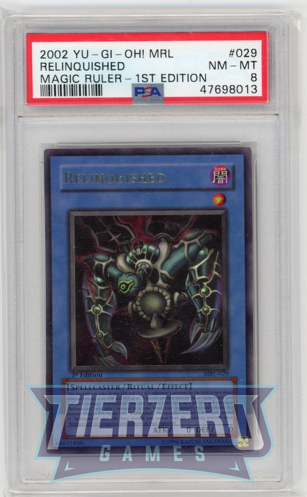 MRL-029 - Relinquished - Ultra Rare - PSA 8 - 1st Edition