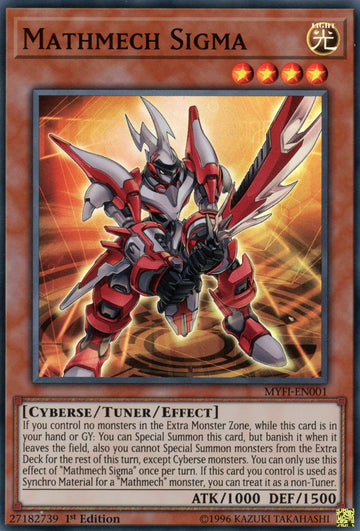 MYFI-EN001 - Mathmech Sigma - Super Rare - Mystic Fighters - 1st Edition