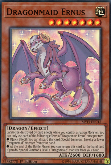 MYFI-EN015 - Dragonmaid Ernus - Super Rare - Mystic Fighters - 1st Edition
