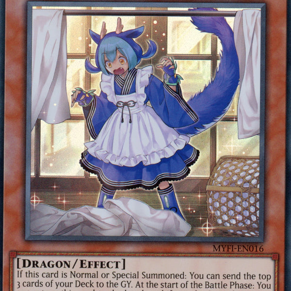 MYFI-EN016 - Laundry Dragonmaid - Super Rare - Effect Monster - 1st Ed MYFI-EN016 - Laundry Dragonmaid - Super Rare - Effect Monster - 1st Ed