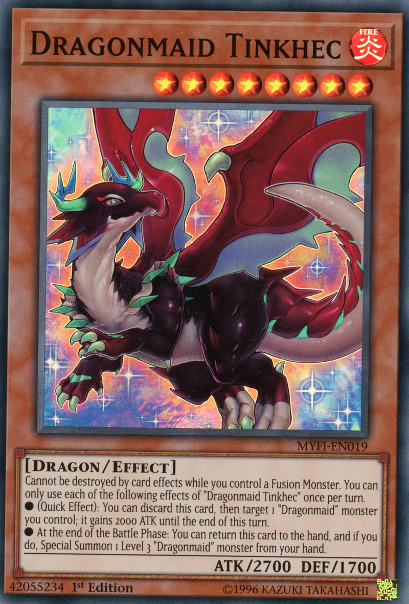 MYFI-EN019 - Dragonmaid Tinkhec - Super Rare - Effect Monster - 1st Edition - Mystic Fighters