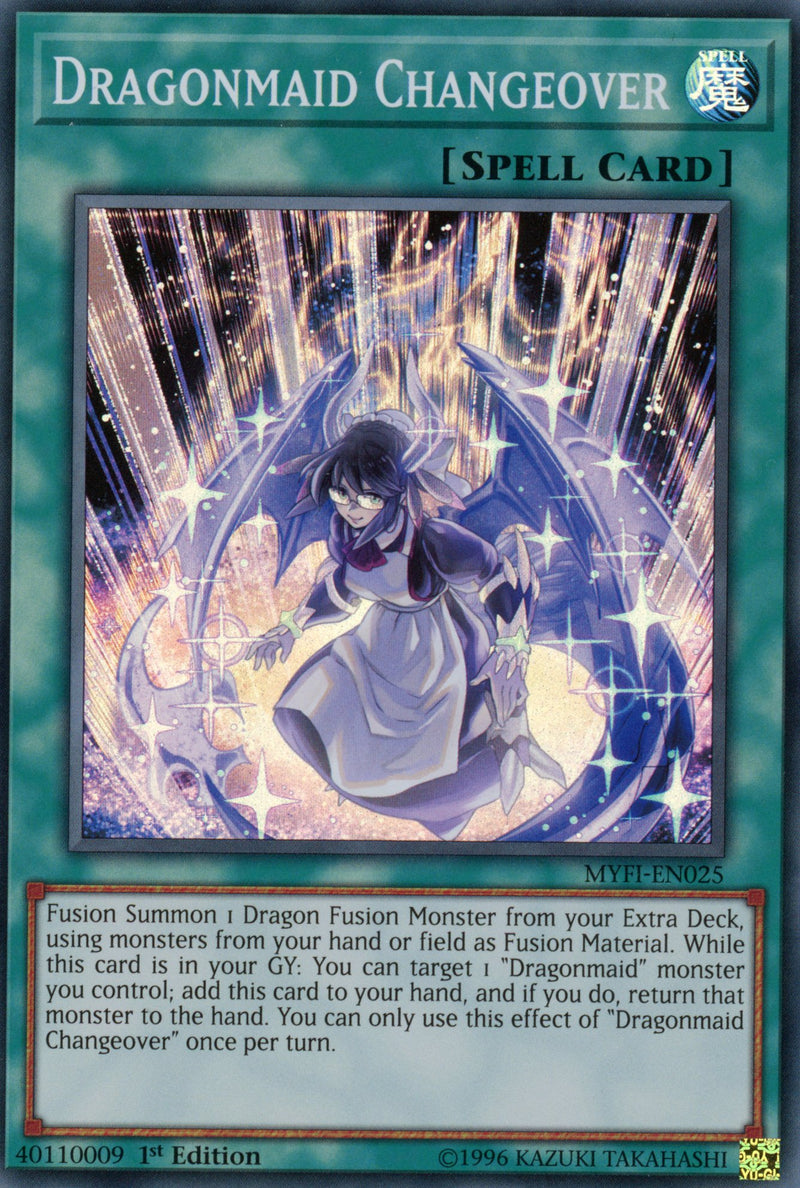 MYFI-EN025 - Dragonmaid Changeover - Super Rare - Normal Spell - 1st Edition - Mystic Fighters