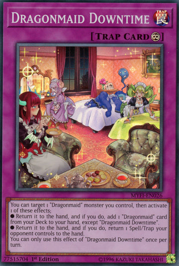 MYFI-EN026 - Dragonmaid Downtime - Super Rare - Mystic Fighters - 1st Edition