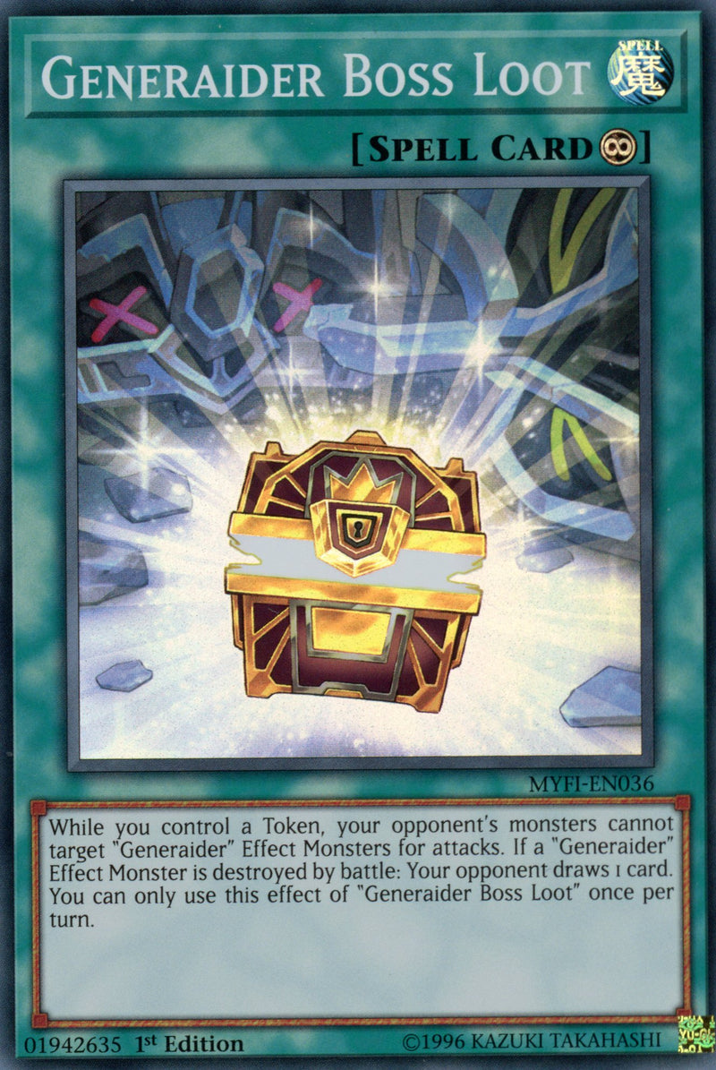 MYFI-EN036 - Generaider Boss Loot - Super Rare - Continuous Spell - 1st Edition - Mystic Fighters