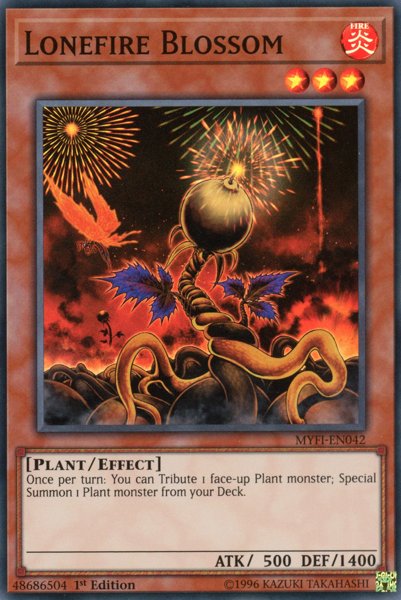 MYFI-EN042 - Lonefire Blossom - Super Rare - Effect Monster - 1st Edition - Mystic Fighters