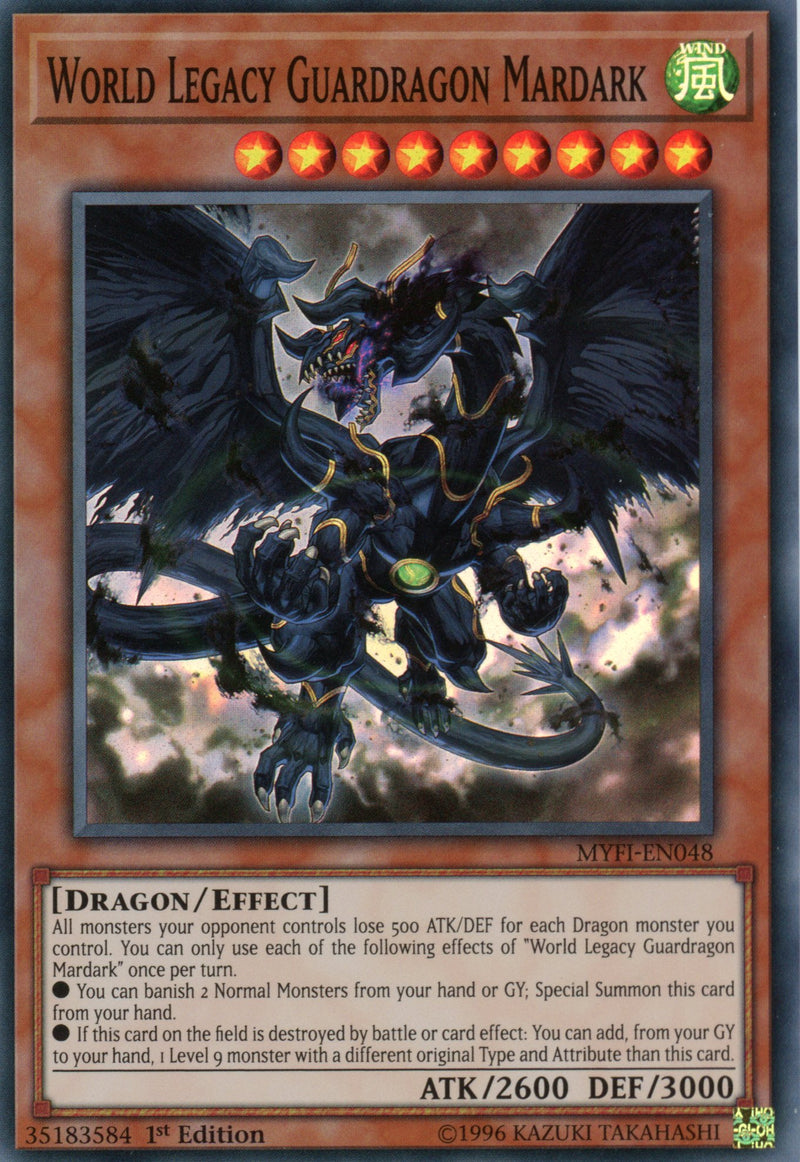 MYFI-EN048 - World Legacy Guardragon Mardark - Super Rare - Effect Monster - 1st Edition - Mystic Fighters