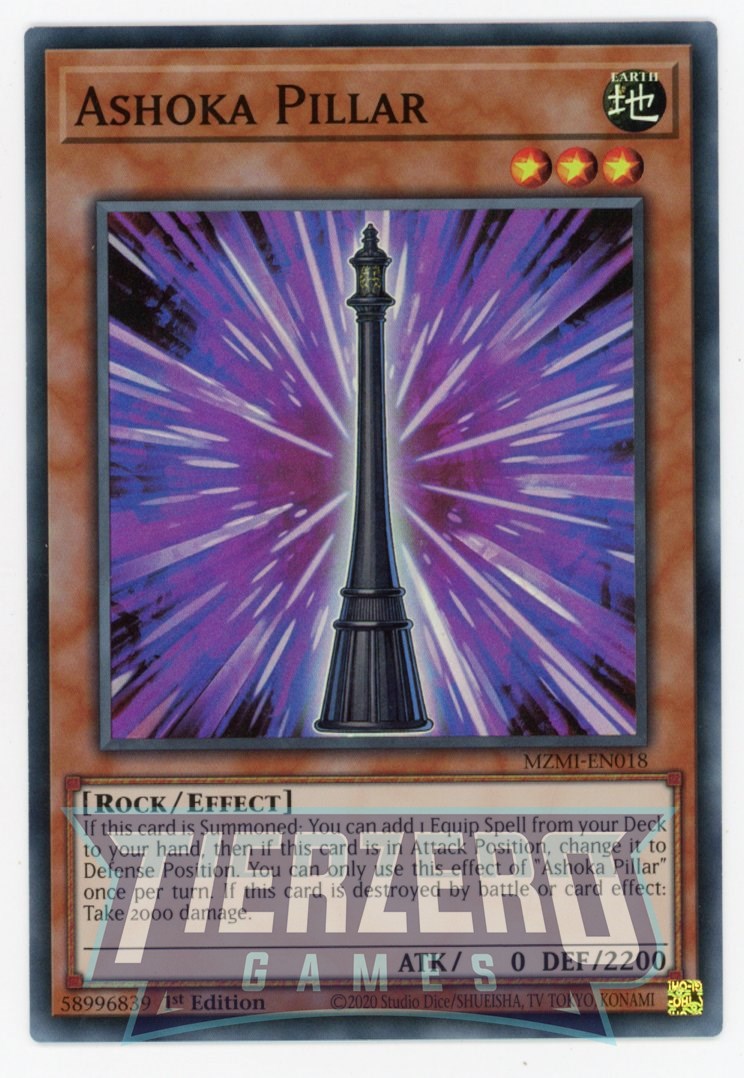 MZMI-EN018 - Ashoka Pillar - Super Rare - Effect Monster - Maze of Millenia