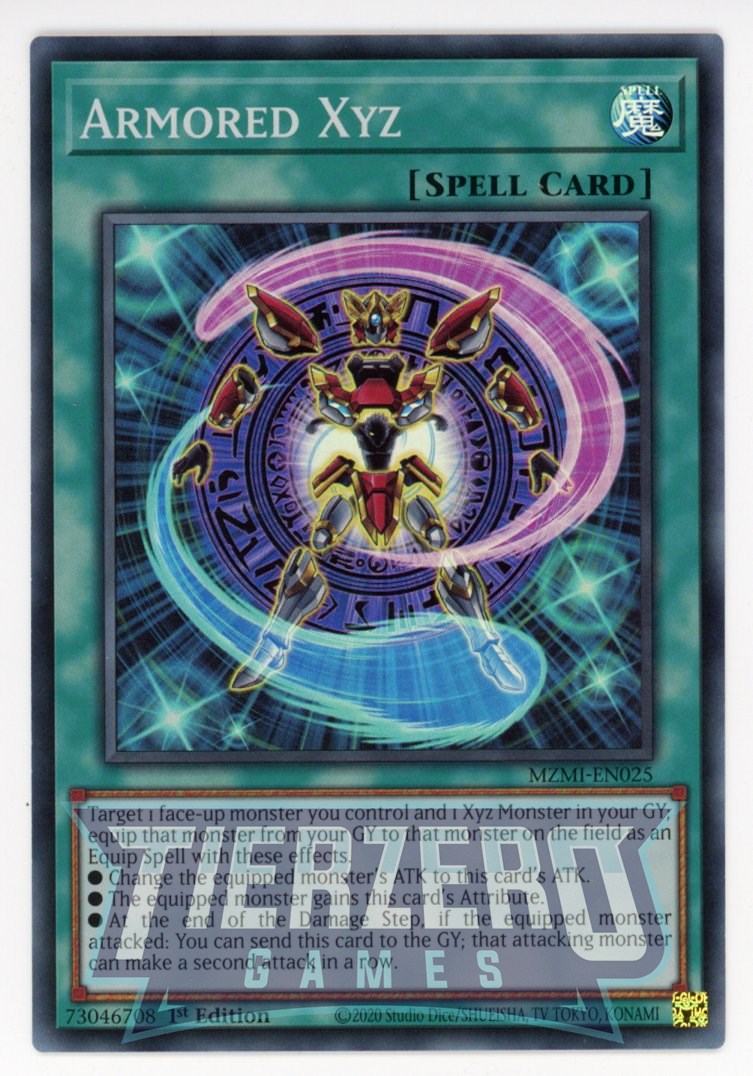 MZMI-EN025 - Armored Xyz - Super Rare - Normal Spell - Maze of Millenia