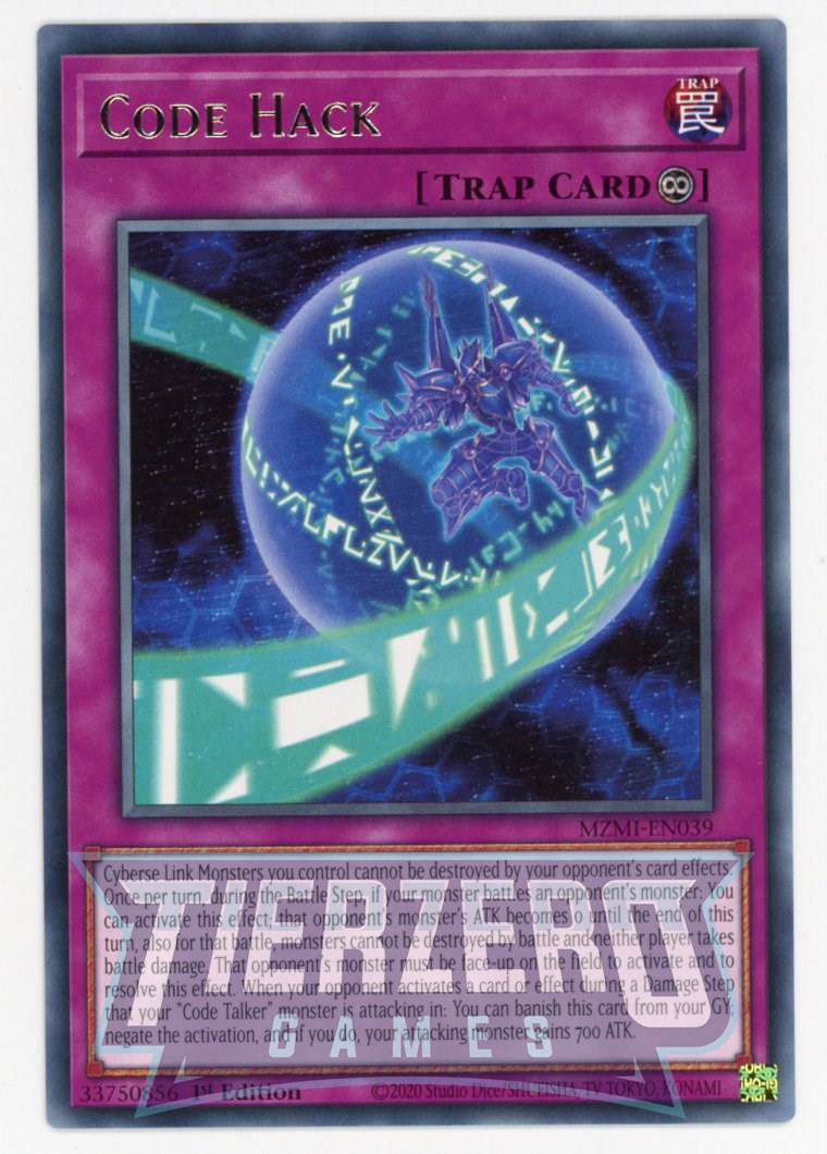 MZMI-EN039 - Code Hack - Rare - Continuous Trap - Maze of Millenia