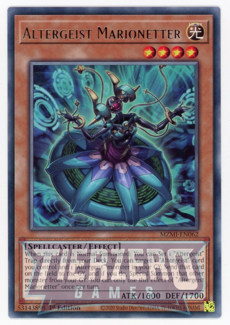 MZMI-EN062 - Altergeist Marionetter - Rare - Effect Monster - Maze of Millenia