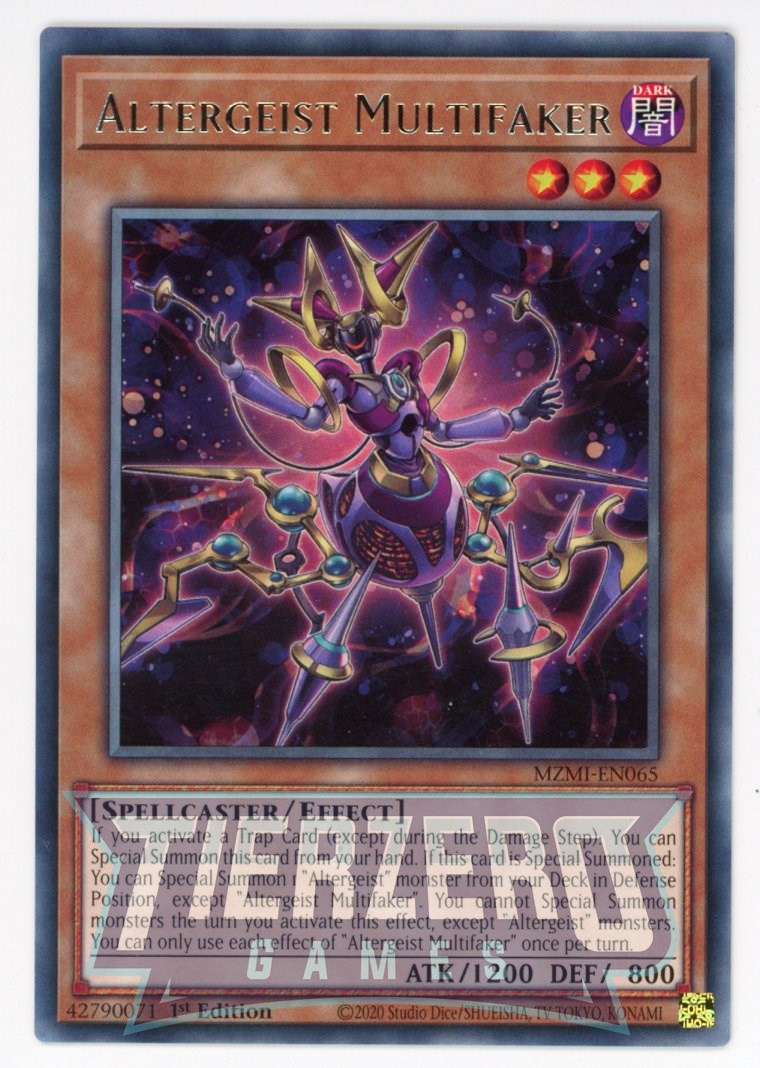 MZMI-EN065 - Altergeist Multifaker - Rare - Effect Monster - Maze of Millenia