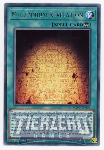 MZMI-EN070 - Millennium Revelation - Rare - Maze of Millennia