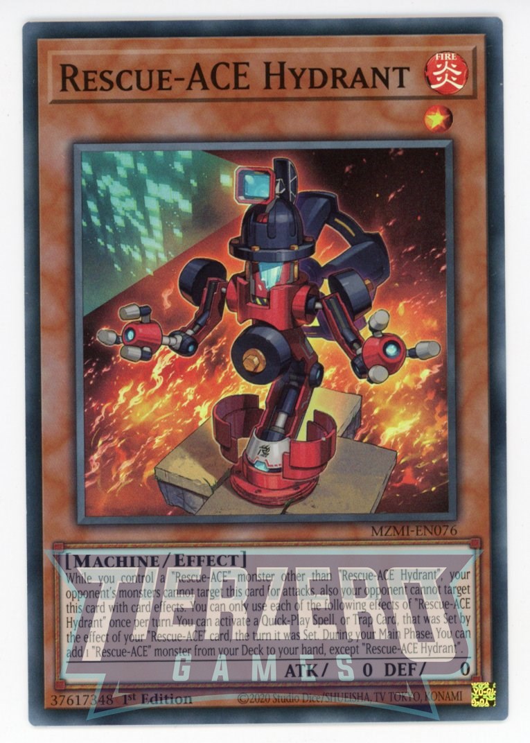 MZMI-EN076 - Rescue-ACE Hydrant - Super Rare - Effect Monster - Maze of Millenia