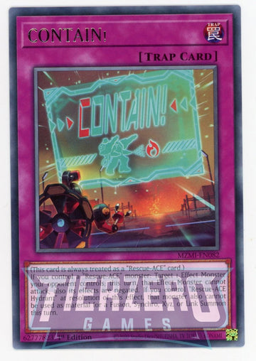 MZMI-EN082 - CONTAIN! - Rare - Maze of Millennia