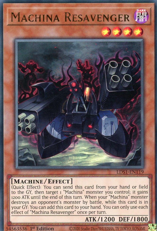 LDS1-EN119 - Machina Resavenger - Ultra Rare - Effect Monster - Legendary Duelists Season 1