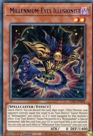 LDS1-EN045 - Millennium-Eyes Illusionist (Purple) - Ultra Rare - Legendary Duelists: Season 1