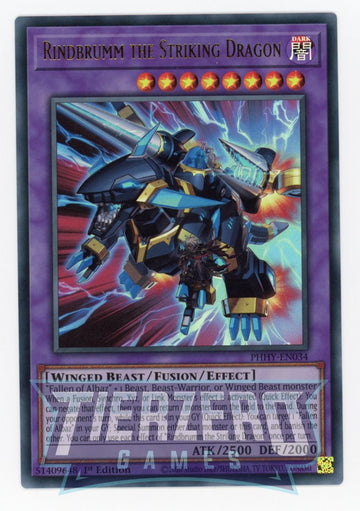 PHHY-EN034 - Rindbrumm the Striking Dragon - Ultra Rare - Photon Hypernova