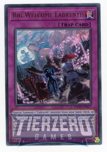 PHHY-EN077 - Big Welcome Labrynth - Ultra Rare - Photon Hypernova