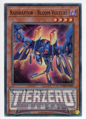 PHNI-EN005 - Raidraptor - Bloom Vulture - Super Rare - Phantom Nightmare