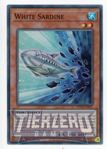 PHNI-EN007 - White Sardine - Super Rare - Phantom Nightmare