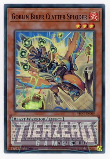 PHNI-EN009 - Goblin Biker Clatter Sploder - Super Rare - Phantom Nightmare