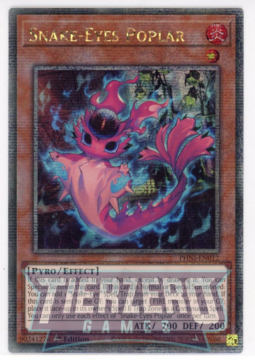 PHNI-EN012 - Snake-Eyes Poplar - Quarter Century Secret Rare - Phantom Nightmare
