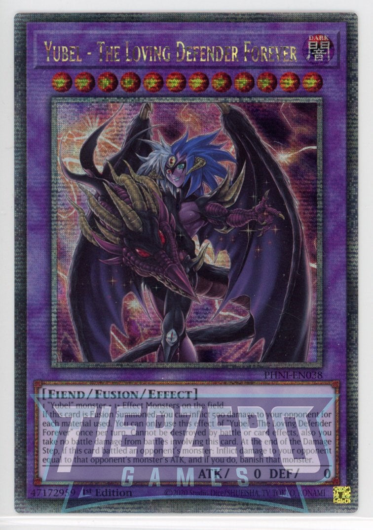 PHNI-EN038 - Yubel - The Loving Defender Forever - Quarter Century Secret Rare - Effect Fusion Monster - Phantom Nightmare