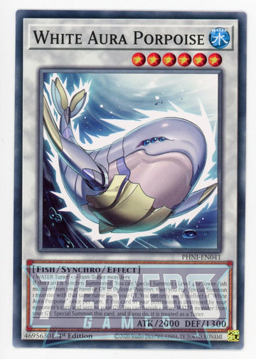 PHNI-EN041 - White Aura Porpoise - Common - Phantom Nightmare