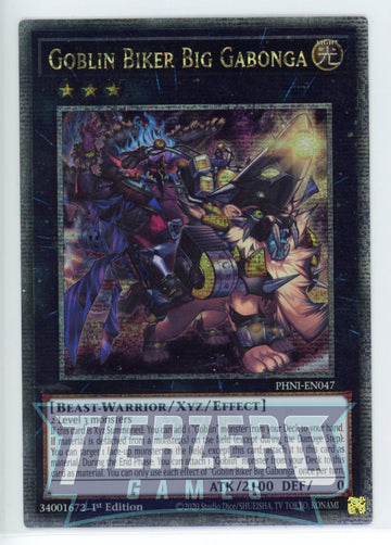 PHNI-EN047 - Goblin Biker Big Gabonga - Quarter Century Secret Rare - Phantom Nightmare