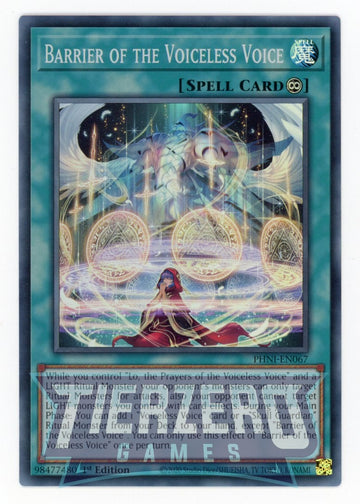 PHNI-EN067 - Barrier of the Voiceless Voice - Super Rare - Phantom Nightmare