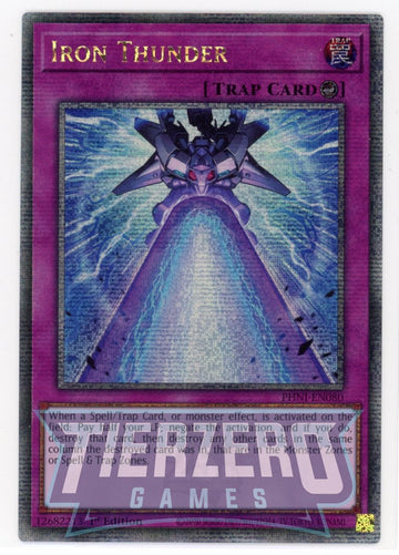 PHNI-EN080 - Iron Thunder - Quarter Century Secret Rare - Phantom Nightmare