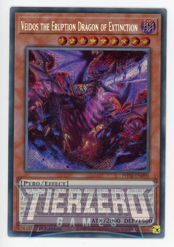 PHNI-EN090 - Veidos the Eruption Dragon of Extinction - Secret Rare - Phantom Nightmare
