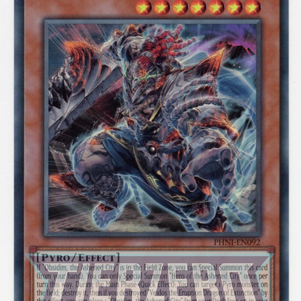 ashened city yugioh deck PHNI-EN092 - Hero of the Ashened City - Super Rare
