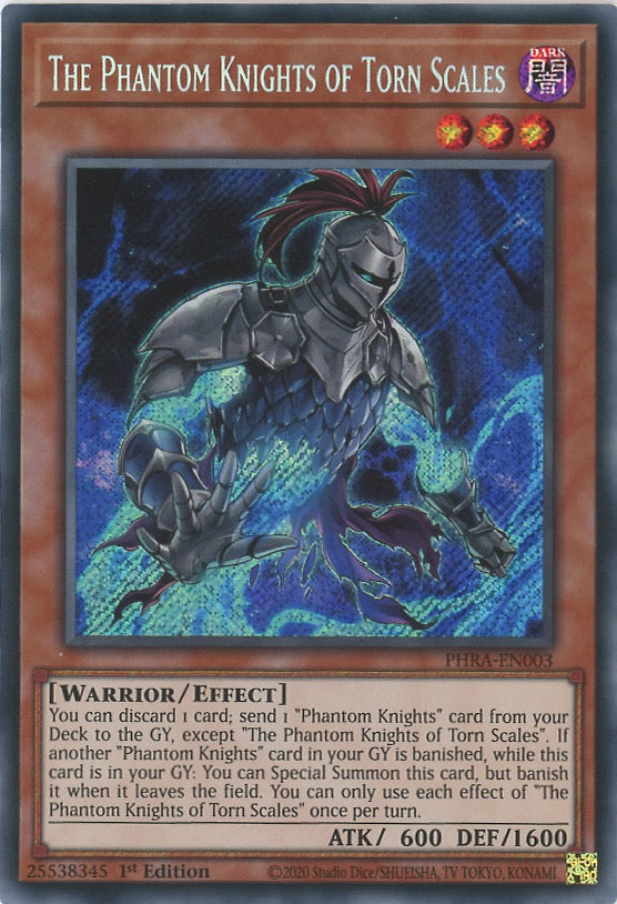 PHRA-EN003 - The Phantom Knights of Torn Scales - Secret Rare - Effect Monster - Phantom Rage