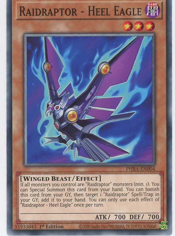 PHRA-EN004 - Raidraptor - Heel Eagle - Common - Effect Monster - Phantom Rage