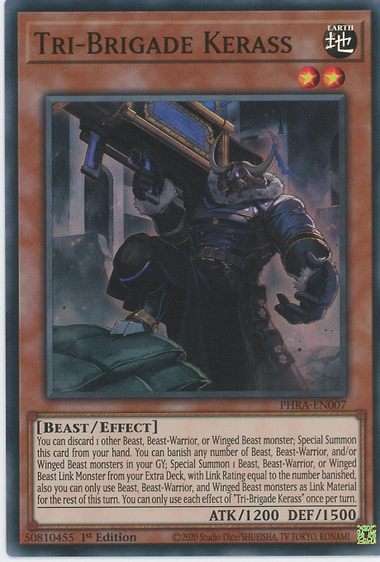 PHRA-EN007 - Tri-Brigade Kerass - Super Rare - Effect Monster - Phantom Rage