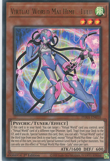 PHRA-EN010 - Virtual World Mai-Hime - Lulu - Ultra Rare - Phantom Rage