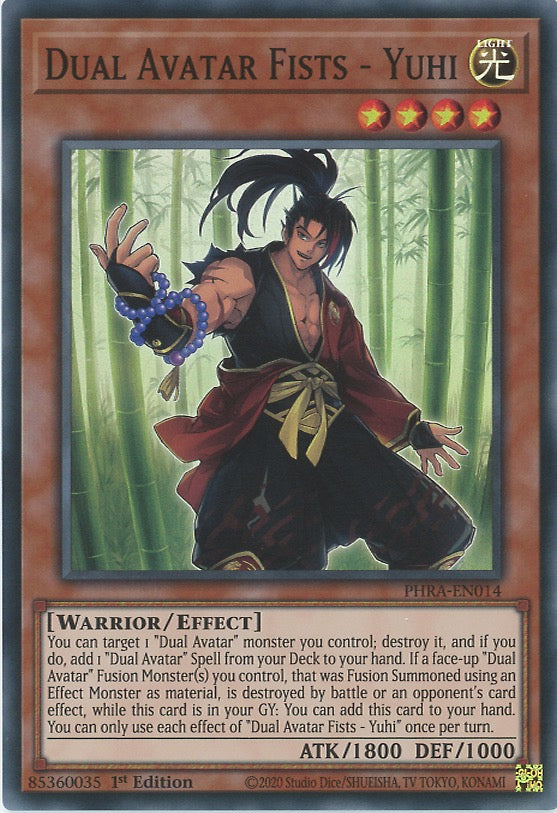 PHRA-EN014 - Dual Avatar Fists - Yuhi - Super Rare - Effect Monster - Phantom Rage