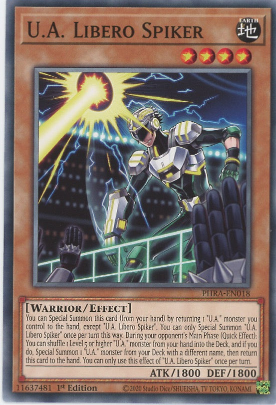 PHRA-EN018 - U.A. Libero Spiker - Common - Effect Monster - Phantom Rage