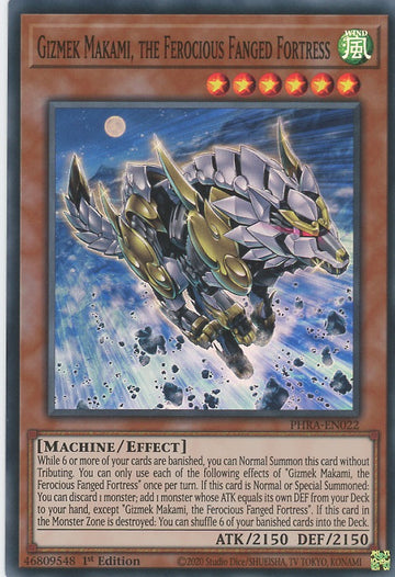 PHRA-EN022 - Gizmek Makami, the Ferocious Fanged Fortress - Super Rare - Phantom Rage